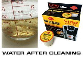 Keurig Cleaning Cups, Stain Remover, Biodegradable, Non Toxic, Coffee Stain off, 6 Cleaning k-cups N5