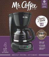 Mr. Coffee TF5GTF 4-Cup Switch Coffeemaker, Black with Gold Tone Filter N3