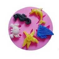 Generic Baking Tool Silicone Sugarcraft Cake Decorating Crab Mold Hippocampus Mould Starfish N5