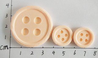 Wocuz W0743 Silicone 3 Capacity of Button Fondant Mold Candy Making Mould for Cake Embossing Decoration N4