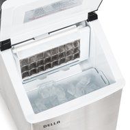 Della Electric Ice Maker Machine Portable Counter Top Yield Up To 28 Pounds of Ice Daily -Stainless Steel N6