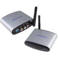 2.4ghz Wireless Audio Video Av Transmitter Receiver with Ir Remoter 250m N4