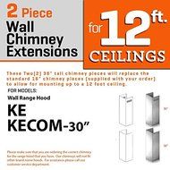 ZLINE 2-36 in. Chimney Extensions for 10 ft. to 12 ft. Ceilings N10
