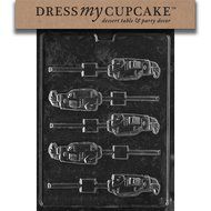 Dress My Cupcake DMCS083 Chocolate Candy Mold, Golf Lollipop