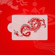 Y&amp;XL&amp;H Chinese Style Dragon Cookie Stencil,Cupcake Decorating Tools,Fondant Decorating Stencil,Cake Decorating... N2