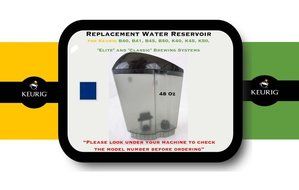 Replacement Water Reservoir for Keurig B40, B41, B44, B45, B50, K40, K45, K50, "Elite" and "Classic" Brewing Systems... N3