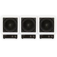 Theater Solutions TS1000 Passive 10&quot; Home Theater In Wall 3 Subwoofers and 3 Amps Set