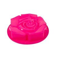 Tangne 4 Colors Rose Shape Silicone Cake Mould Kitchen DIY Cake Tools (Rose Red) N7