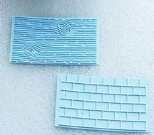 Anyana Wood Brick Wall Silicone Fondant Sugarpaste Mould Cake Decorating Tools Cooking