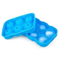 Sher 6 Ice Ball Mold Maker Silicone Mold Leak Proof Secure Closure Silicone Ice Tray , white N4