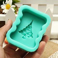 Bluelover Christmas Tree Shape Chocolate Cake Soap Mold Fondant Sugar Mould N8