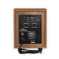 Theater Solutions SUB8FM Front Firing Powered Subwoofer (Mahogany) N3