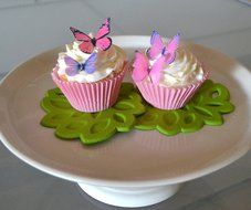 Edible Butterflies&copy; - Small Assorted Pink and Purple Set of 24 - Cake and Cupcake Toppers, Decoration N2