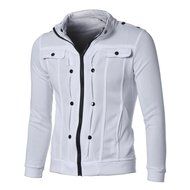 Coat ,BeautyVan Mens' Long Sleeve Zipper Sweatshirt Tops Jacket Coat Outwear (XL, Black) N8