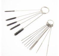 Carburetor Carbon Dirt Jet Remove 5 Cleaning Needles + Brushes Tool For Suzuki N2