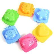 Mold - SODIAL(R)6 pieces boiled egg sushi rice Mold Bento Maker Sandwich Cutter Decorating Mould N3