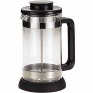 Coffee Borosilicate Glass French Press with Coaster &amp; Scoop, 33.8-Ounce, Riviera, Black by BonJour N2