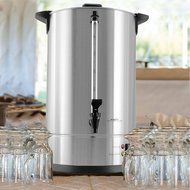 Cafe Amoroso 100 Cup Stainless Steel Coffee Urn - Premium Commercial Double Wall Design - Perfect For Catering... N7