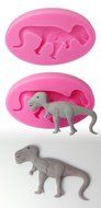 FOUR-C Fondant Molds Dinosaur Silicone Mould for Cupcake Color Pink