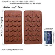 Candy Making Molds, 2PCS YYP [Leaf and Flower Shape Mold] Silicone Candy Molds for Home Baking - Reusable Silicone... N5