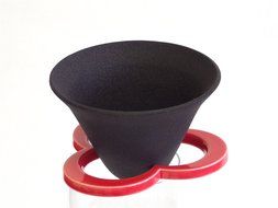 224porcelain Ceramic Paperless Permanent Coffee Filter / Dripper "Caffe hat"White N7