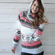 Hooded Pullover,Morecome Women Long Sleeve Christmas Hoodie Sweatshirt N5