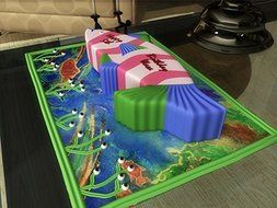Fish Shaped Cake Pan Birthday Novelty Baking Cartoon Themed Cake Tin N2