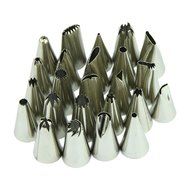 TOPUNDER Quality24Pcs/set Large Stainless steel Icing Piping Nozzle Pastry Tips Set For Cake Decorating Sugarcraft...