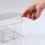 InterDesign Cabinet Binz Tea Bag Organizer Box, Clear N12