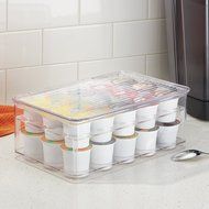 InterDesign Cabinet Binz Tea Bag Organizer Box, Clear N14