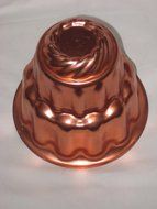 Vintage Coppertone Fancy Dome 6 Cup Jell-O Mold Cake Pan N2