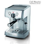 Espressione 1324 Cafe Minuetto Professional Die-Cast Espresso/Cappuccino Maker, Silver N4