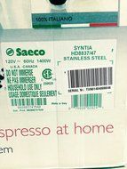 Saeco Philips Syntia Super-automatic Espresso Machine HD8837/47 Stainless Steel N5