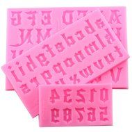 Mujiang Fondant Letter Mold Candy Making Tools Silicone Alphabet Molds Cake Decorating N12
