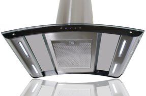 AKDY New 36" European Style Island Mount Stainless Steel Range Hood Vent Touch Control N10