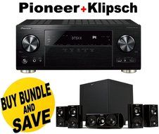 Pioneer VSX-1131 7.2-Channel AV Receiver with MCACC built-in Bluetooth and Wi-Fi + Klipsch HDT-600 Home Theater...