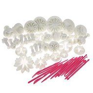 Sher New 47 pcs Sugarcraft Cake Decorating Fondant Icing Plunger Tools Mold Mould N5