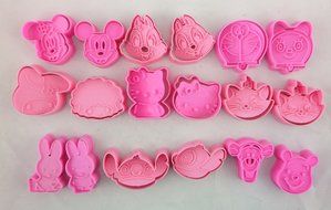 9 Styles Cartoon Cake Decortive Mold Cake Topper Cute Cookie Fondant Cake Sugar Craft Chocolate Decorating Plunger... N3