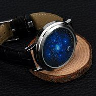 XILALU Women Men Girl Boy touch LED Electronic universe background Watch (A) N15
