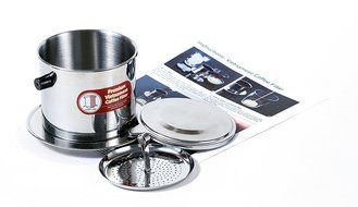 Vietnamese Coffee Filter Phin 11 Ounce (Large), Gravity Insert, One Cup N22
