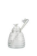 Artland Glass Bee Hive Honey Pot With Dipper - 15 ounce N3