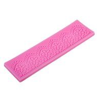 Fondant Cake Lace Sugar Craft Mat Cake Texture Decorate Molds Pink N3