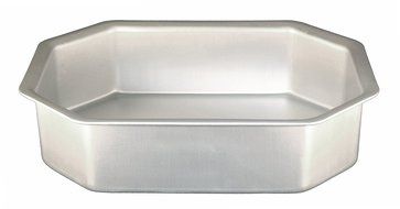 Fat Daddio&#039;s Anodized Aluminum Corner Cut Cake Pan, 15 x 3