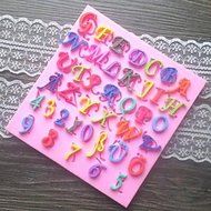 Sher Letters Numbers Shaped Fondant Cake Chocolate Silicone Mold