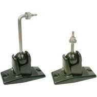OmniMount 5.0 Wall and Ceiling Audio Mount - Black with Stainless Steel N4