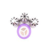 Pridebit 2016 New Russian Piping Tips Cake/Cupcake Decorating Icing Tips 3 Large Sphere Ball Tips 1 Tri-color... N3