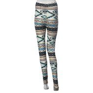 PHOTNO Skinny Geometric Print Stretchy Pants Leggings N11