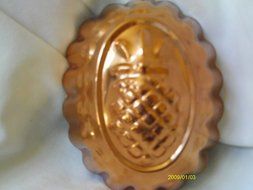 Vintage Copper Pineapple Jello Mold N2