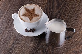 Star Coffee 12, 20 or 32oz Premium Stainless Steel Frothing Pitcher with Measurement Scales on Both Sides for... N13