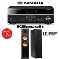 Yamaha RX-V581BL 7.2-Channel Network A/V Receiver + (1) Pair of Klipsch RP-280FA Reference Premiere Dolby Atmos...